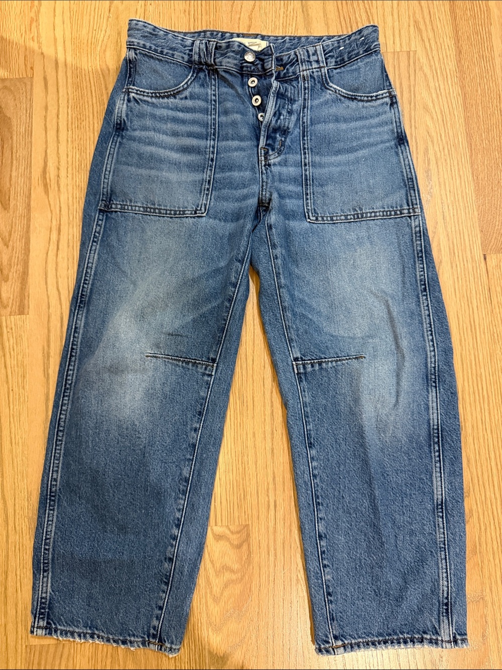 Madewell Darted Barrel Leg Jean, 25P
